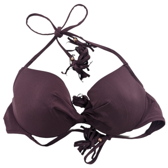 H&M Burgundy Bikini Swim Top 👙✨ - Picture 1 of 5